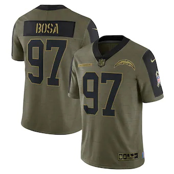 mens nike joey bosa olive los angeles chargers 2021 salute 